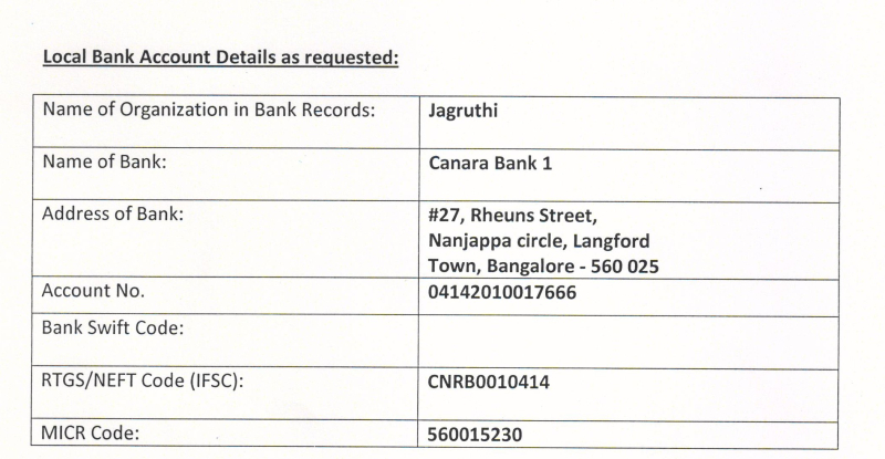 Local account detail